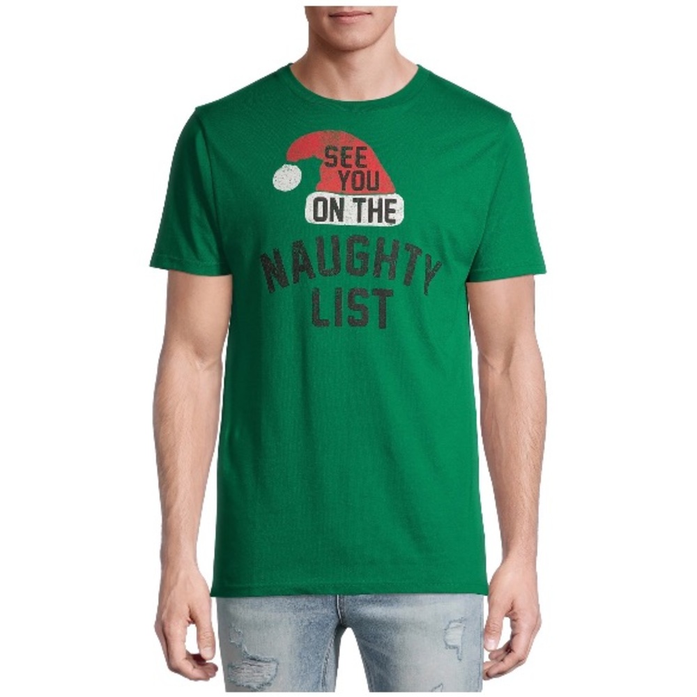 NWT Naughty List Holiday Men's T-Shirt